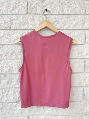 VarleyPAGE SEAMLESS CROP TANK - ROSE WINE - Image 3