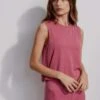 VarleyPAGE SEAMLESS CROP TANK - ROSE WINE