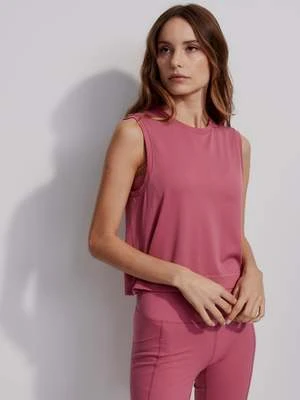 VarleyPAGE SEAMLESS CROP TANK - ROSE WINE