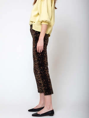 Rachel ComeyCig Pant - Leopard Corduroy - Image 3