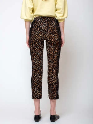 Rachel ComeyCig Pant - Leopard Corduroy - Image 4