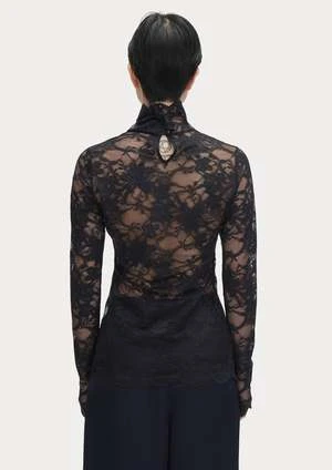 Rachel ComeyRecall Lace Top - Black - Image 6