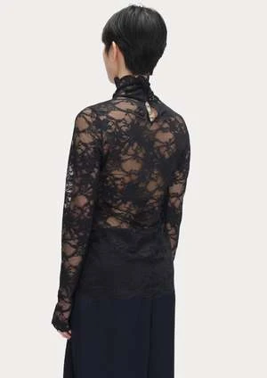 Rachel ComeyRecall Lace Top - Black - Image 5