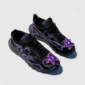 Collina StradaReebok Sequin Toe Charm - Black/Purple - Image 2