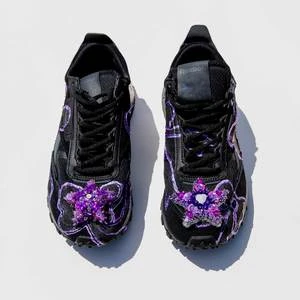 Collina StradaReebok Sequin Toe Charm - Black/Purple - Image 3