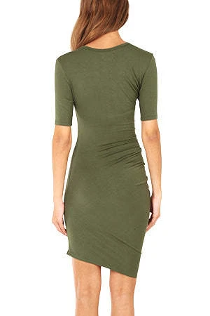 Blue&CreamRemo Dress - Army - Image 3