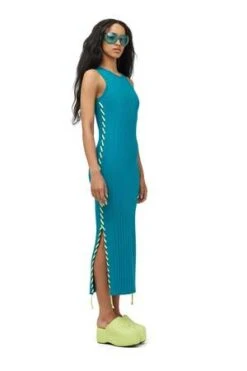 Simon MillerBlix Dress With Whip Stitch - Zingy Green