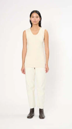 Lauren ManoogianRib Tank - Raw White