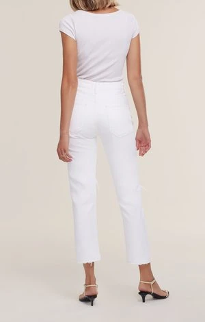 AGOLDERiley High Rise Straight Crop - Veil - Image 3