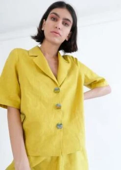 OhSevenDaysSAMPLE Nora Shirt - Lemon Zest