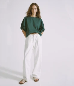 SAYAKA DAVISNew York Tucked Wide Leg Denim - White