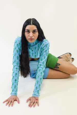 Abacaxiabacaxi Shisha Shrug With Camisole - Sky Blue - Image 4