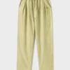 Silk LaundryCotton Silk Slouch Pants - Sage