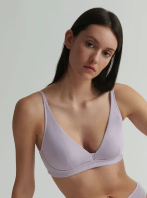 SkinGracelynne Cotton Bralette - Pink Lavender