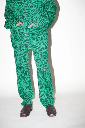 KkCoSlit Trouser - Grass Zebra - Image 5