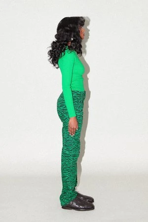 KkCoSlit Trouser - Grass Zebra - Image 3