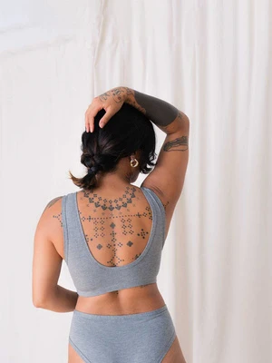 MARY YOUNGRayon Of Bamboo Sora Bralette - Grey - Image 2