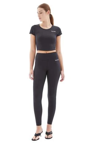 Sporty & RichClub Logo High Waisted Legging - Black/White