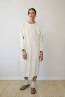 Wol HideSweatshirt Dress - Natural