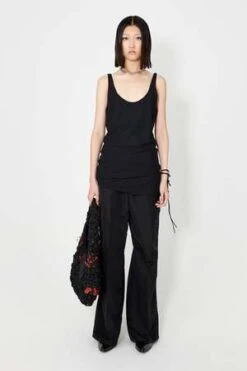 Our LegacyTank Dress - Black Dry Crepe