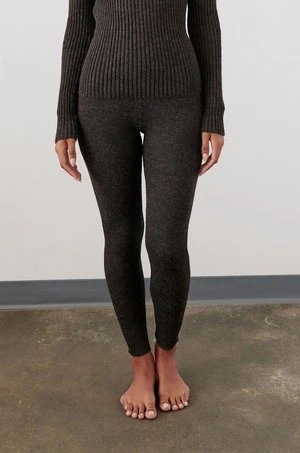 Wol HideLayering Rib Legging - Black