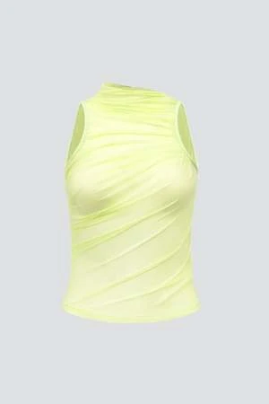 Woodrose DeliEffortless Sleeveless Top - Lime - Image 6