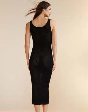 CYNTHIA ROWLEYZia Crochet Knit Dress - Black - Image 6