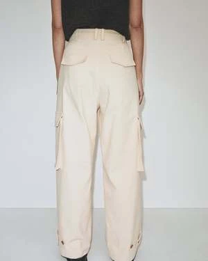 Mijeong ParkCorduroy Cargo Pants - Cream - Image 2