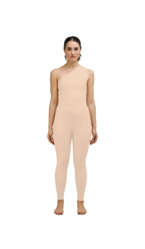 HauslabelONE SHOULDER ASYMMETRICAL TOP - CAMEL - Image 2